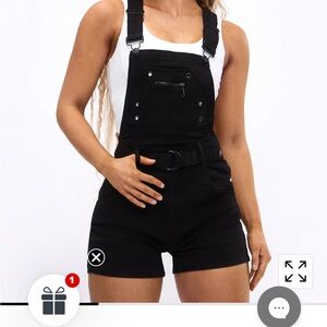 Women's ivory overalls